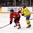 ST. CATHARINES, CANADA - JANUARY 8: Sweden's Jessica Adolfsson #10 keeps close watch on Switzerland's Kaleigh Quennec #18 during preliminary round action at the 2016 IIHF Ice Hockey U18 Women's World Championship. (Photo by Jana Chytilova/HHOF-IIHF Images)

